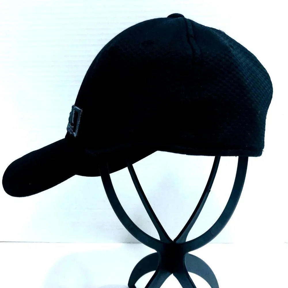 Adidas Aeroready Baseball Cap Black Honeycomb Weave S/M Moisture Wick Athleisure